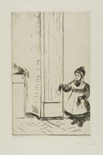 Interior with a Child. Lothar Linde, 1902. Creator: Edvard Munch.