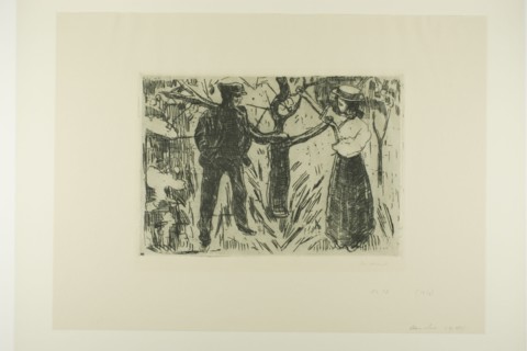 Adam and Eve, 1915. Creator: Edvard Munch.