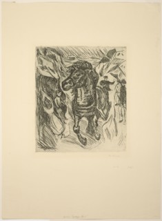 Galloping Horse, 1915. Creator: Edvard Munch.