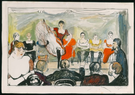 Tingletangle, 1895. Creator: Edvard Munch.