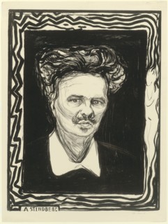 August Strindberg, 1896. Creator: Edvard Munch.