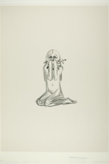 Omega and the Flower, 1908/09. Creator: Edvard Munch.