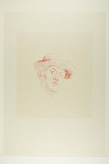 Self-Portrait with Hat I, 1927. Creator: Edvard Munch.