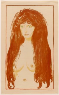 Woman with Red Hair and Green Eyes. The Sin, 1902. Creator: Edvard Munch.