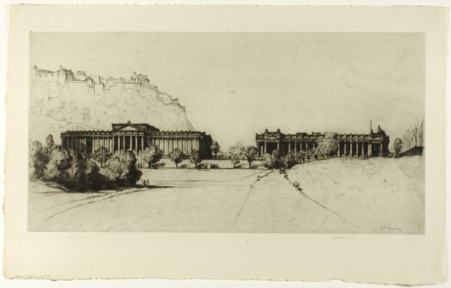 The Royal Scottish Academy, 1916. Creator: David Young Cameron.
