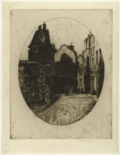 Rue Saint Julien le Pauvre, plate six from the Paris Set, 1904. Creator: David Young Cameron.