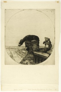 The Wingless Chimera, 1911. Creator: David Young Cameron.