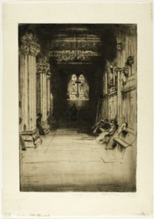 Rosslyn Chapel, 1901. Creator: David Young Cameron.