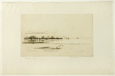 Ardossan, plate seventeen from the Clyde Set, 1889. Creator: David Young Cameron.