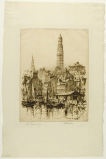 Greenock No. 1, plate thirteen from the Clyde Set, 1889. Creator: David Young Cameron.