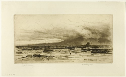 Arran, plate fourteen from the Clyde Set, 1889. Creator: David Young Cameron.