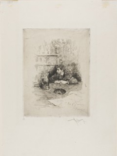 Portrait of Eduardo Zamaçois, Spanish Painter, n.d. Creator: Mariano Jose Maria Bernardo Fortuny y Carbo.