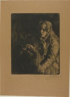 Madonna (A Mother), 1900. Creator: Anders Leonard Zorn.