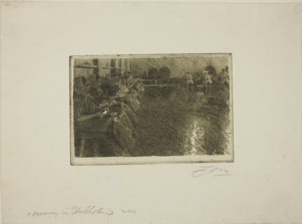 The Large Brewery, 1890. Creator: Anders Leonard Zorn.