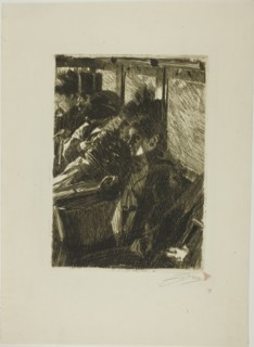 Omnibus, 1892. Creator: Anders Leonard Zorn.