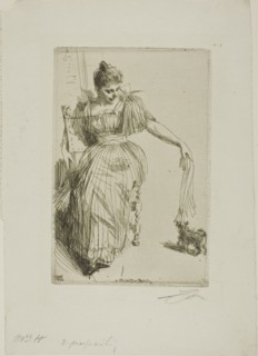 Gerda Hagborg II, 1893. Creator: Anders Leonard Zorn.