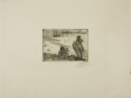Young People Bathing, 1894. Creator: Anders Leonard Zorn.