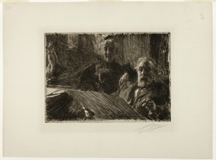 Mr. and Mrs. Fürstenberg, 1895. Creator: Anders Leonard Zorn.