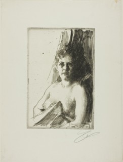 Nude Study III, 1896. Creator: Anders Leonard Zorn.