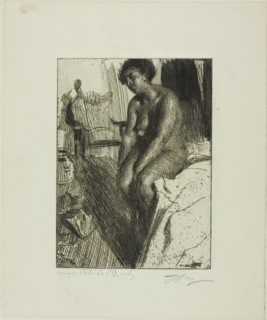 Sitting Negress, 1901. Creator: Anders Leonard Zorn.