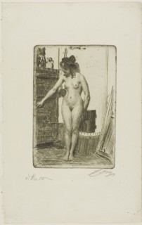 Before the Stove, 1903. Creator: Anders Leonard Zorn.