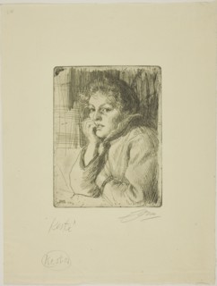 Kesti, a Mora Peasant, 1906. Creator: Anders Leonard Zorn.