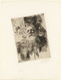 Auguste Rodin, 1906. Creator: Anders Leonard Zorn.