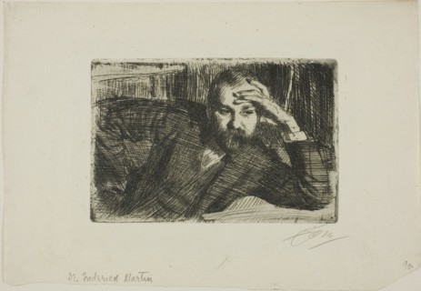 Fredrik Martin, 1907. Creator: Anders Leonard Zorn.