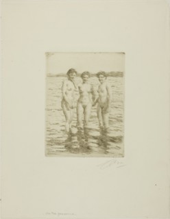 The Three Graces, 1910. Creator: Anders Leonard Zorn.