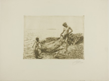 Seaward Skerries, 1913. Creator: Anders Leonard Zorn.