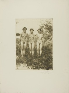 Three Sisters, 1913. Creator: Anders Leonard Zorn.
