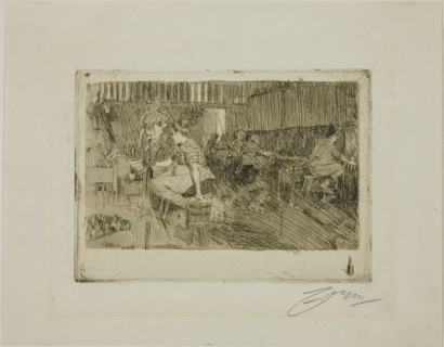 The Little Brewery, 1890. Creator: Anders Leonard Zorn.