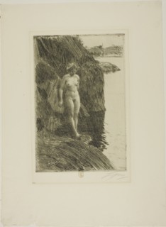 Precipice, 1909. Creator: Anders Leonard Zorn.