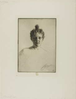 Mrs. Runeberg, 1900. Creator: Anders Leonard Zorn.