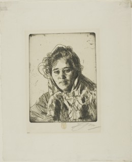 Young Girl from Mora (Kråkberg's Anna), 1903. Creator: Anders Leonard Zorn.