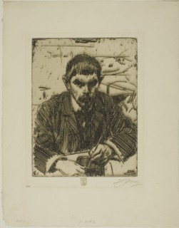 Albert Engström, 1905. Creator: Anders Leonard Zorn.