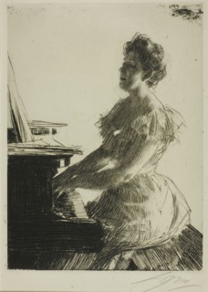 At the Piano, 1900. Creator: Anders Leonard Zorn.
