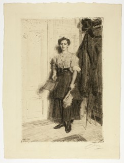 The New Maid, 1909. Creator: Anders Leonard Zorn.