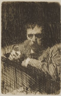 A Painter-Etcher (Self-Portrait), 1889. Creator: Anders Leonard Zorn.