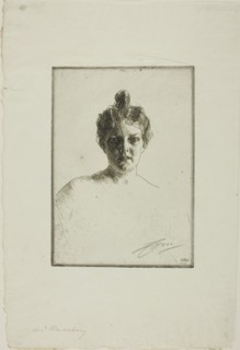 Mrs. Runeberg, 1900. Creator: Anders Leonard Zorn.