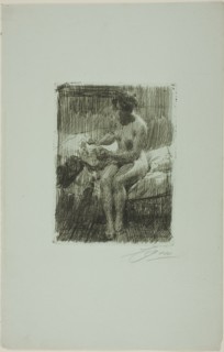 Model Reading, 1910. Creator: Anders Leonard Zorn.