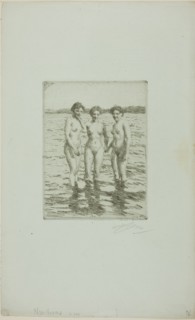 The Three Graces, 1910. Creator: Anders Leonard Zorn.