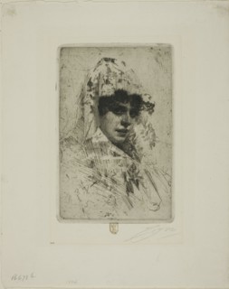 Spanish Woman, 1884. Creator: Anders Leonard Zorn.
