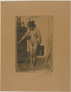 Before the Stove, 1903. Creator: Anders Leonard Zorn.