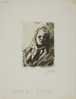 Dalecarlian Peasant Woman, 1891. Creator: Anders Leonard Zorn.