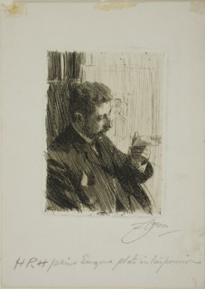 H. R. H. Prince Eugen of Sweden, 1891. Creator: Anders Leonard Zorn.