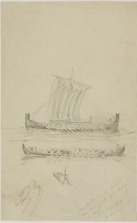 Sketch of Captain Anderson's Sailing Vessel, 1893. Creator: Anders Leonard Zorn.