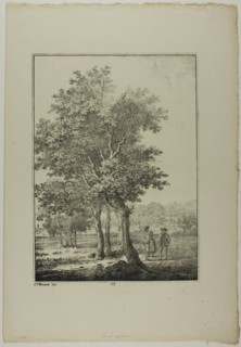 Plate 33 from Blatt Baum und Landschafts Studien, c.1810. Creator: Lorenz Ekemann Alesson.