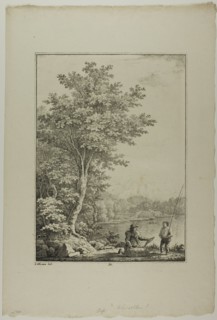 Plate 34 from Blatt Baum und Landschafts Studien, c.1810. Creator: Lorenz Ekemann Alesson.