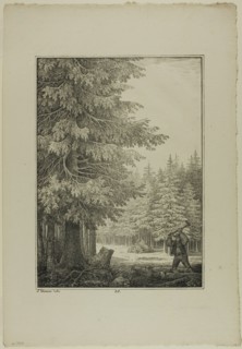 Plate 35 from Blatt Baum und Landschafts Studien, c.1810. Creator: Lorenz Ekemann Alesson.